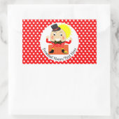 Humpty Dumpty Kinderzimmer Rhyme Niedlich Personal Rechteckiger Aufkleber (Tasche)