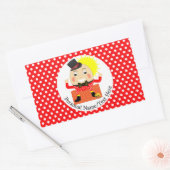 Humpty Dumpty Kinderzimmer Rhyme Niedlich Personal Rechteckiger Aufkleber (Umschlag)