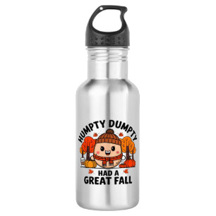 Humpty Dumpty, lustiger Erntedank Edelstahlflasche