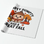 Humpty Dumpty, lustiger Erntedank Geschenkpapier (Ungerollt)