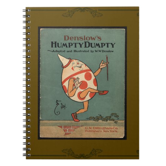 Humpty Dumpty-Notebook Notizblock (Vorderseite)