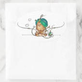 Humpty Dumpty Ovaler Aufkleber (Tasche)