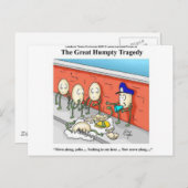 Humpty Dumpty Police Disziplinaruntersuchung Gewit Postkarte (Vorne/Hinten)