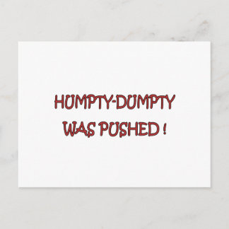 Humpty Dumpty Postkarte