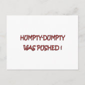 Humpty Dumpty Postkarte (Vorderseite)