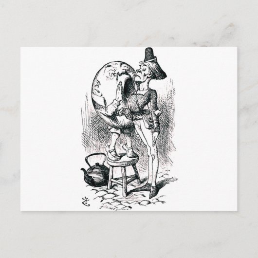 Humpty Dumpty Postkarte (Vorderseite)