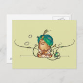 Humpty Dumpty Postkarte (Vorne/Hinten)