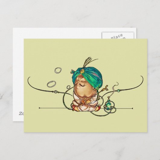 Humpty Dumpty Postkarte (Vorne/Hinten)