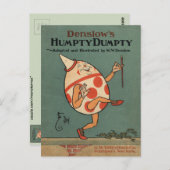 Humpty Dumpty Postkarte (Vorne/Hinten)