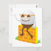 Humpty Dumpty Postkarte (Vorne/Hinten)