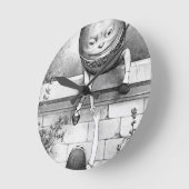 Humpty Dumpty Runde Wanduhr (Winkel)