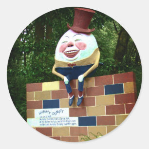 Humpty Dumpty Runder Aufkleber