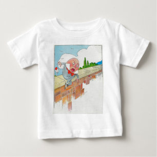 Humpty Dumpty saß auf einer Mauer Baby T-shirt