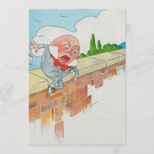 Humpty Dumpty saß auf einer Mauer Einladung