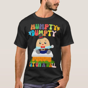 Humpty Dumpty saß auf einer Mauer für Kleinkinder T-Shirt