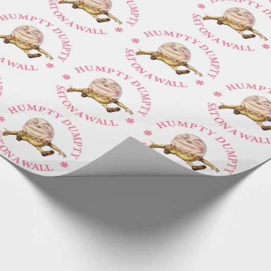 Humpty Dumpty saß auf einer Mauer Geschenkpapier (Ecke)