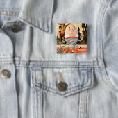 Humpty Dumpty saß auf einer Mauer in Wonderland Button (Beispiel)