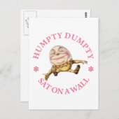 Humpty Dumpty saß auf einer Mauer Postkarte (Vorne/Hinten)