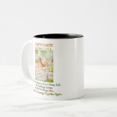 Humpty Dumpty saß auf einer Mauer Zweifarbige Tasse (Vorderseite Links)