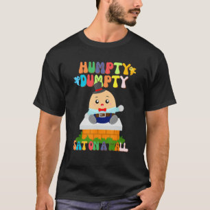 Humpty Dumpty Sat auf einer Mauer für Kleinkinder, T-Shirt