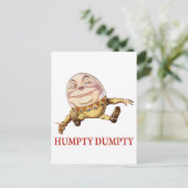 HUMPTY DUMPTY SAT AUF EINER WAND - KINDERZIMMER RH POSTKARTE (Stehend Vorderseite)