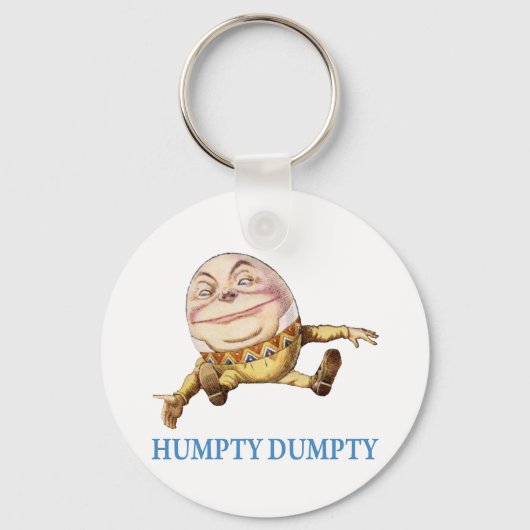 HUMPTY DUMPTY SAT AUF EINER WAND - KINDERZIMMER RH SCHLÜSSELANHÄNGER (Vorderseite)