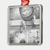Humpty Dumpty Silbernes Ornament (Links)