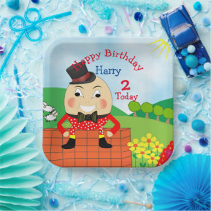 Humpty Dumpty Themed Kindergeburtstag Party Editab Pappteller