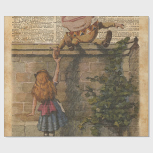 Humpty Dumpty u. Vintage Buch-Illustration Alices Geschenkpapier