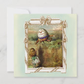 Humpty Dumpty und Alice Einladung (Vorderseite)