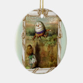 Humpty Dumpty und Alice Keramik Ornament (Rechts)