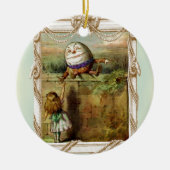 Humpty Dumpty und Alice Keramik Ornament (Vorne)