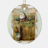 Humpty Dumpty und Alice Keramik Ornament (Links)