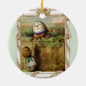 Humpty Dumpty und Alice Keramik Ornament (Hinten)