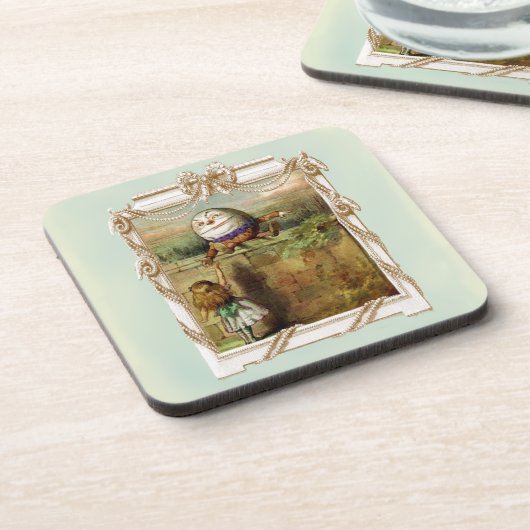 Humpty Dumpty und Alice Untersetzer (Linke Seite)