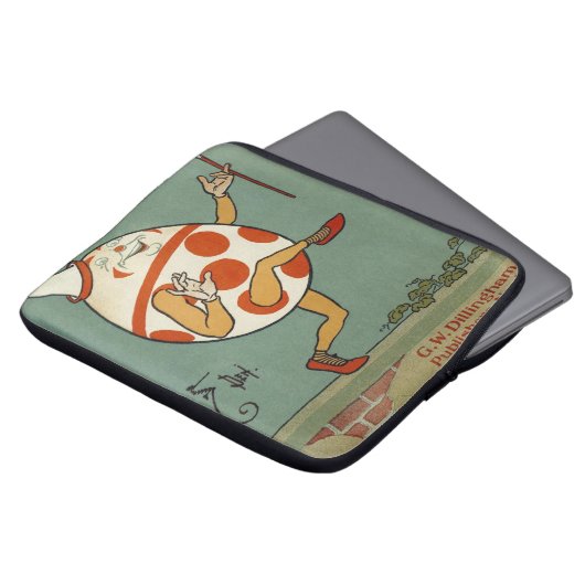 Humpty Dumpty, Vintages Gänse-Kinderzimmer Rhyme Laptopschutzhülle (Vorne Oben)