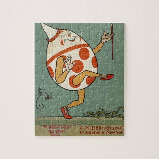 Humpty Dumpty, Vintages Gänse-Kinderzimmer Rhyme Puzzle (Vertikal)