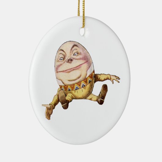 Humpty Dumpty von der Alicen im Wunderland Keramik Ornament (Rechts)