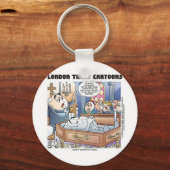 Humpty Dumptys Beerdigung Cartoon Geschenke & T-Sh Schlüsselanhänger (Vorderseite)