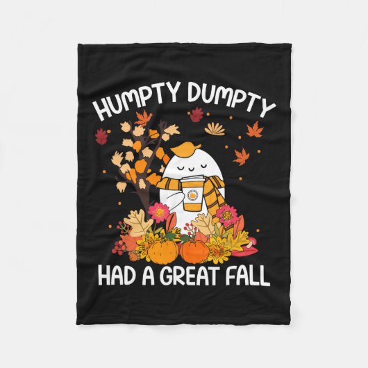 Humpty Funny Dumpty hatte einen großen Fall glückl Fleecedecke (Vorderseite)