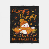 Humpty Funny Dumpty hatte einen großen Fall glückl Fleecedecke (Vorderseite)