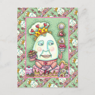 HUMPTY KING OF HEARTS AND CONFEKECTS, VALENTINE FEIERTAGSPOSTKARTE