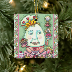 HUMPTY KING OF HEARTS AND CONFEKECTS, VALENTINE KERAMIKORNAMENT