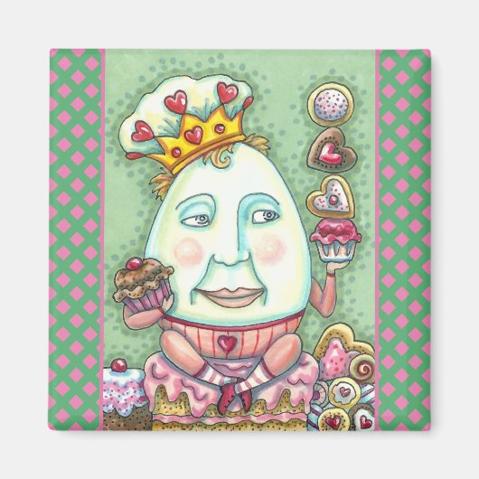 HUMPTY KING OF HEARTS AND CONFEKECTS, VALENTINE MAGNET (Vorne)