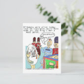 Humpty & Medical Insuarance Funny T-Shirts Karten  (Stehend Vorderseite)