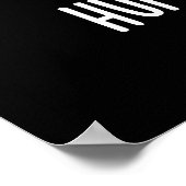 Humpty's Dumpy Funny Egg Kack Pun Dark BG Poster (Ecke)