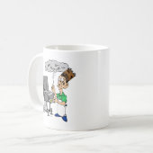 Humrous Grill Geschenke Kaffeetasse (Vorderseite Links)