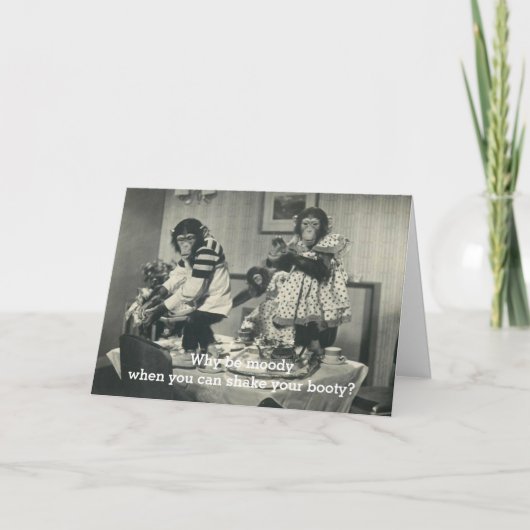 Humsive Affenkarte Karte (Vorderseite)