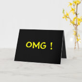 Humsive OMG Geburtstagskarte Karte (Gelbe Blume)