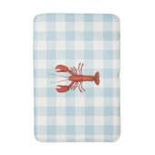 Humster Blue Gingham Karo Coastal Badematte (Vorderseite Vertikal)